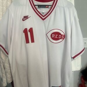 Nike White and Red Reds Jersey